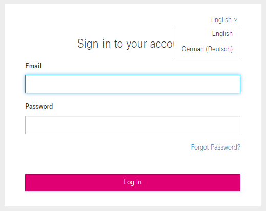 change language